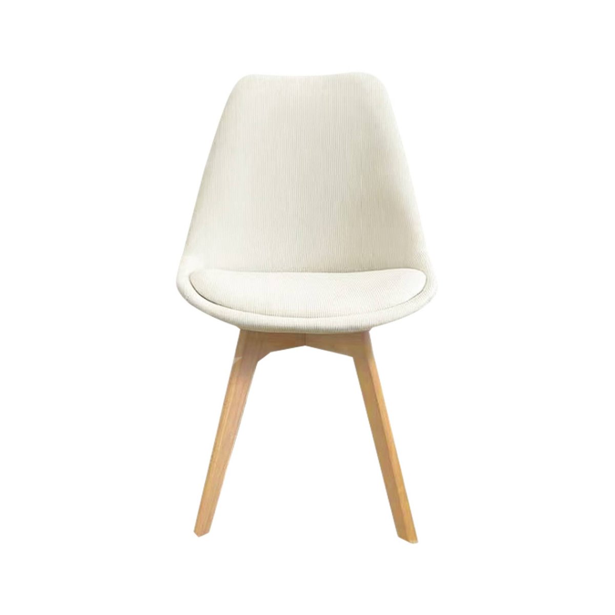 Chaise scandinave bois de hêtre et velours côtelé (lot de 4) NILS noir, SWEEEK