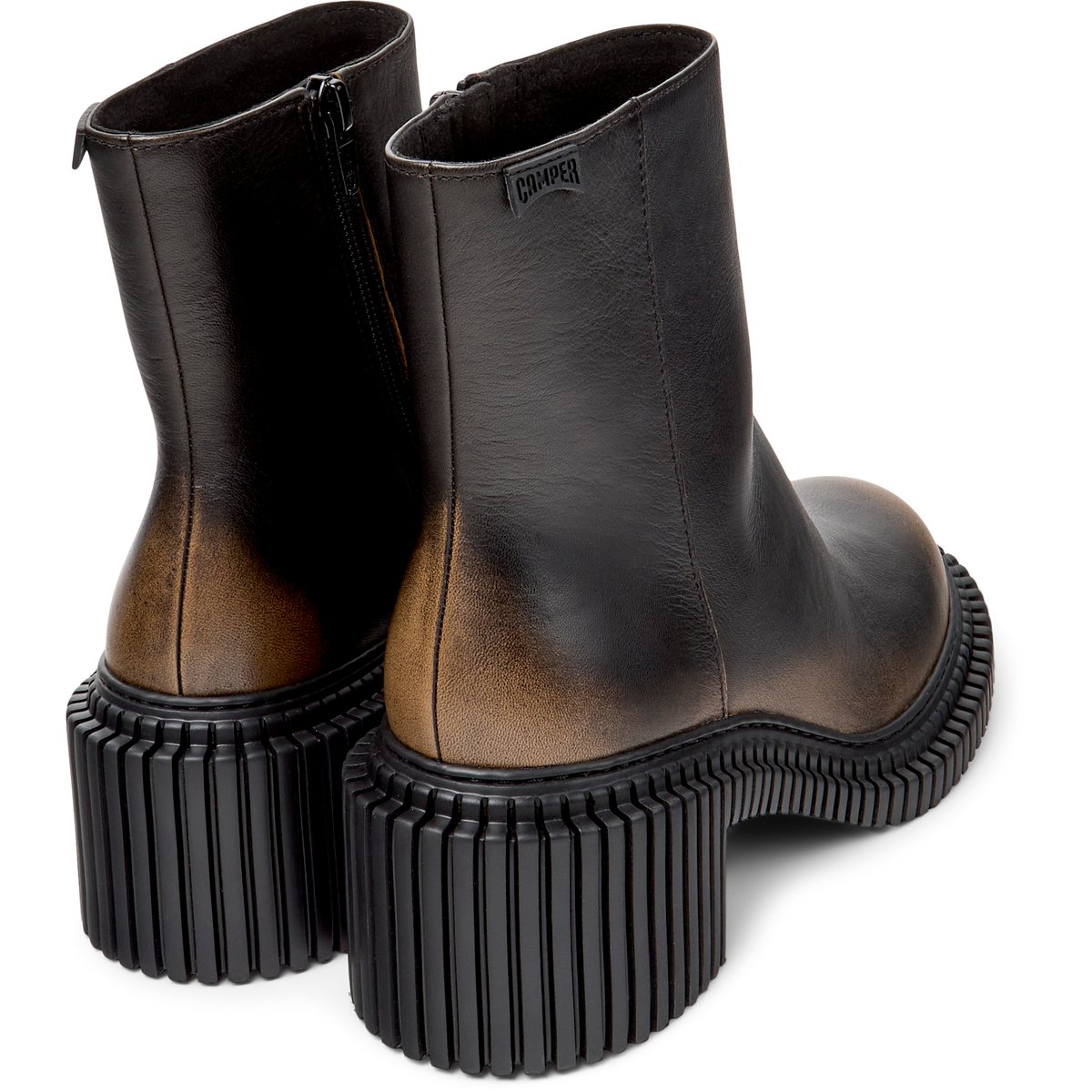Bottines Pix London noir marron, CAMPER