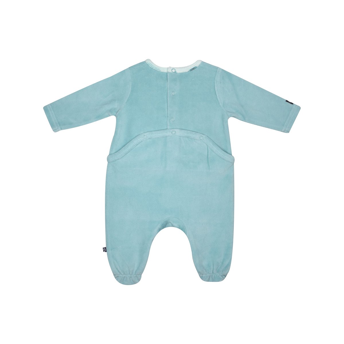 Dors bien ivon velours rase pont dos bebe bleu, SUCRE D'ORGE