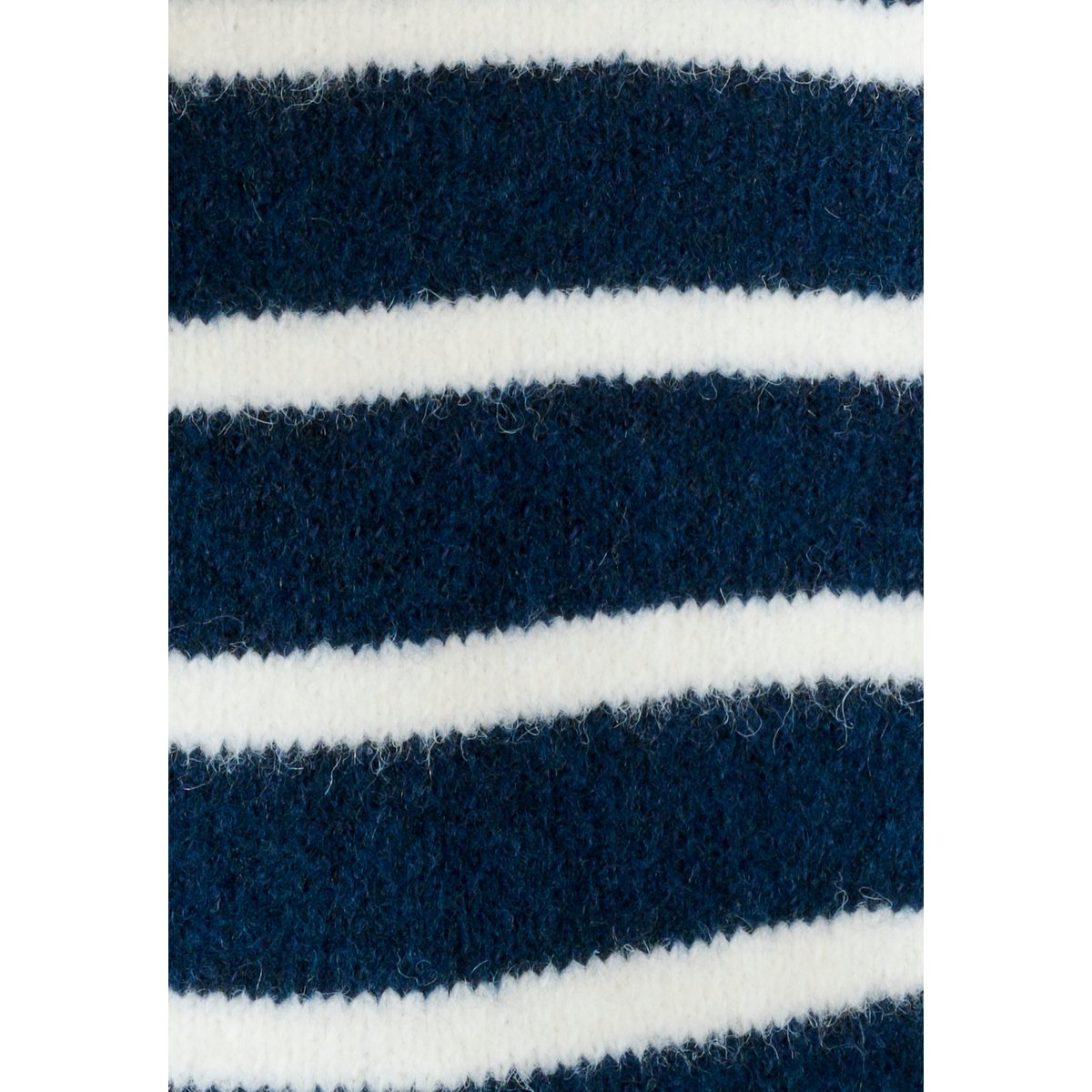 Pull rayures et maille ajourée Thermolactyl bleu marine rayé, DAMART