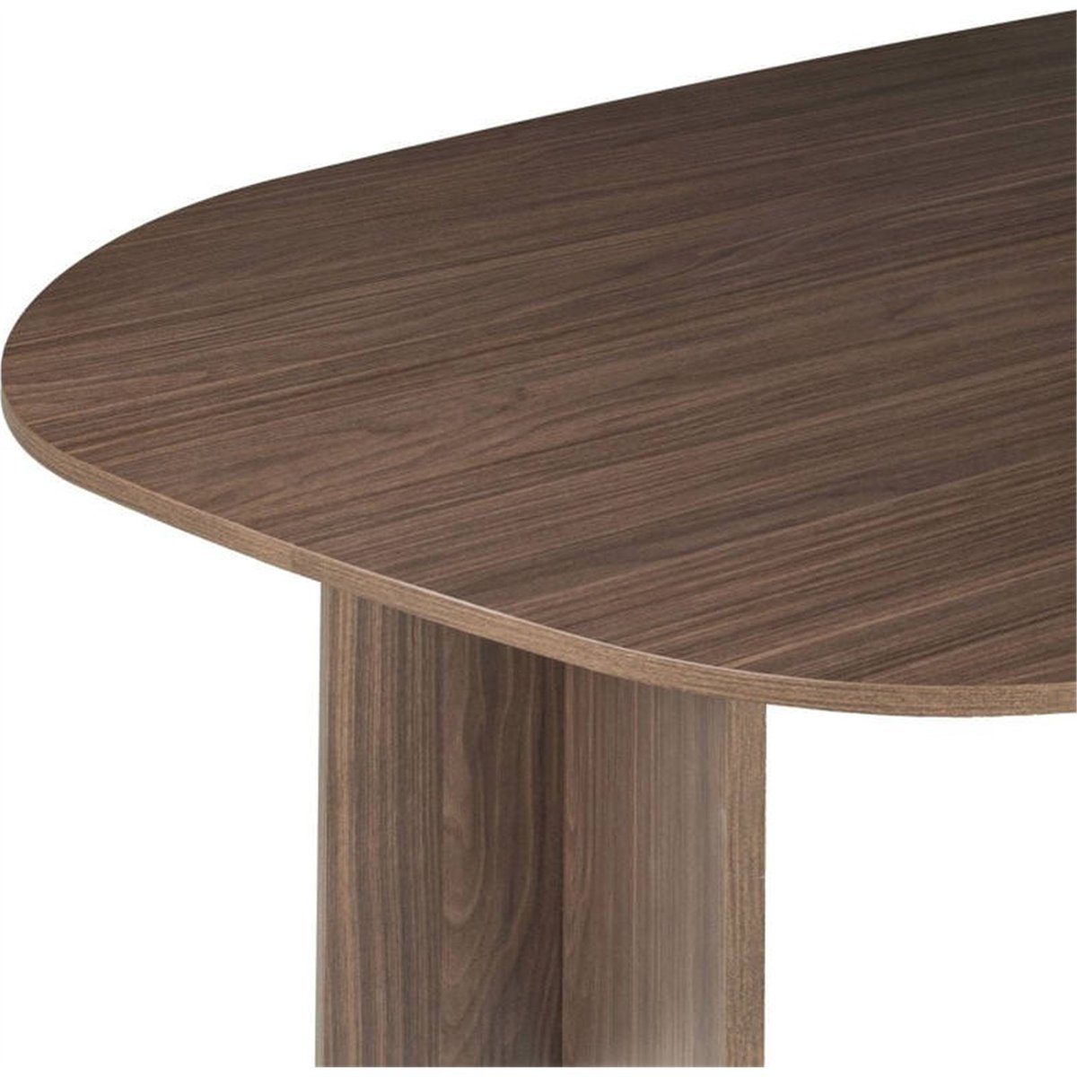 Table à manger irrégulière en bois noyer lincoln, RECOLLECTION
