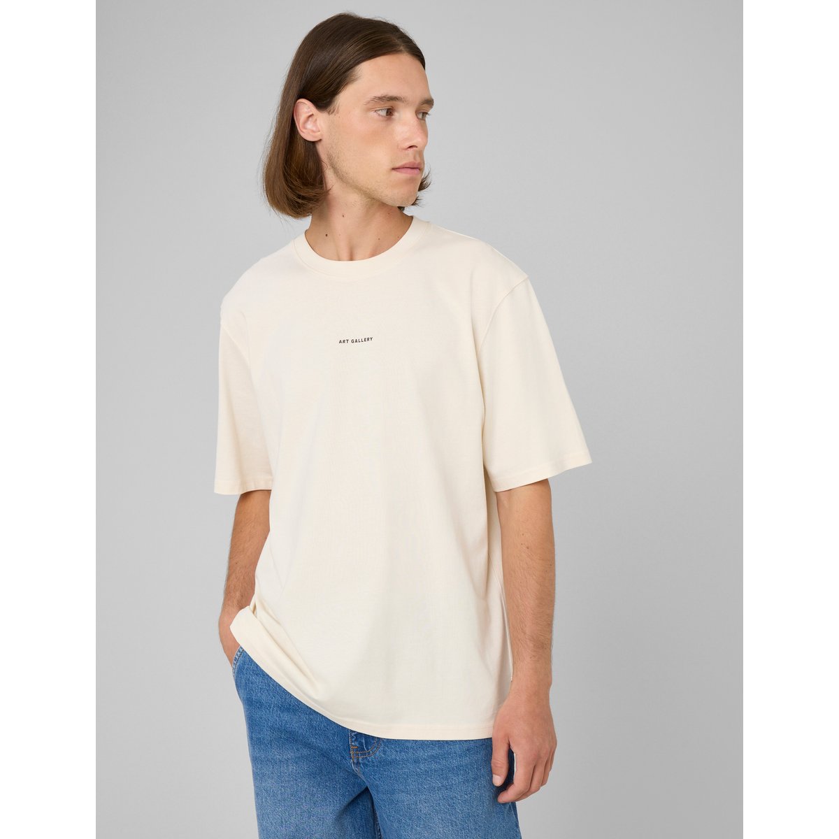 T-shirt imprimé devant / dos naturel, BZB