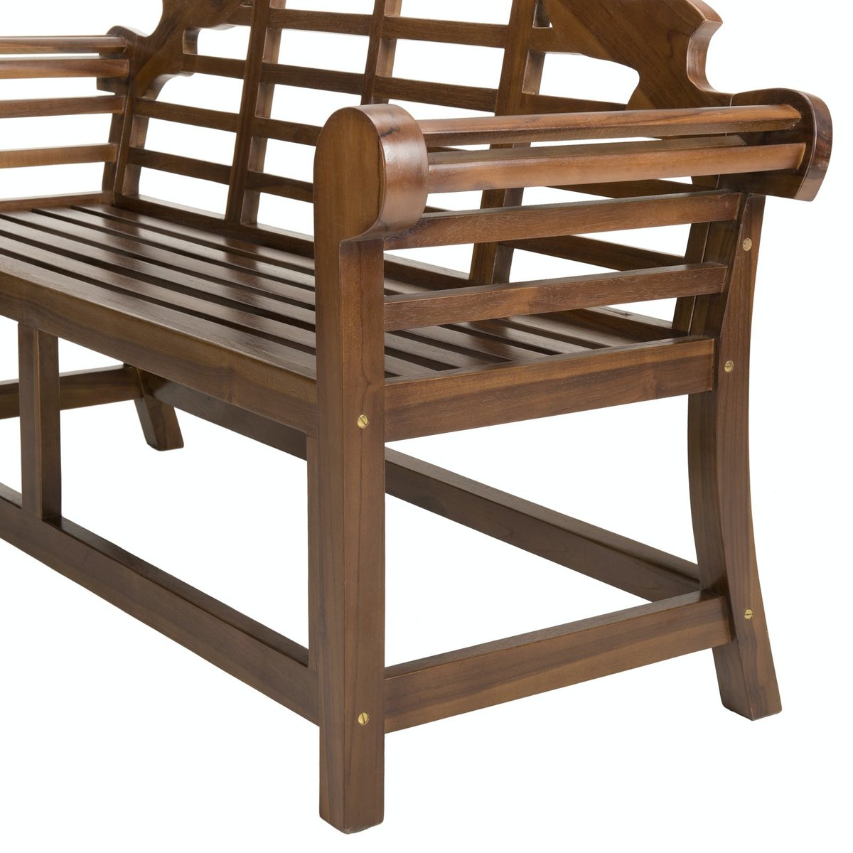 Banc de jardin Sumatra en teck 165 cm MACAO bois naturel, PIER IMPORT