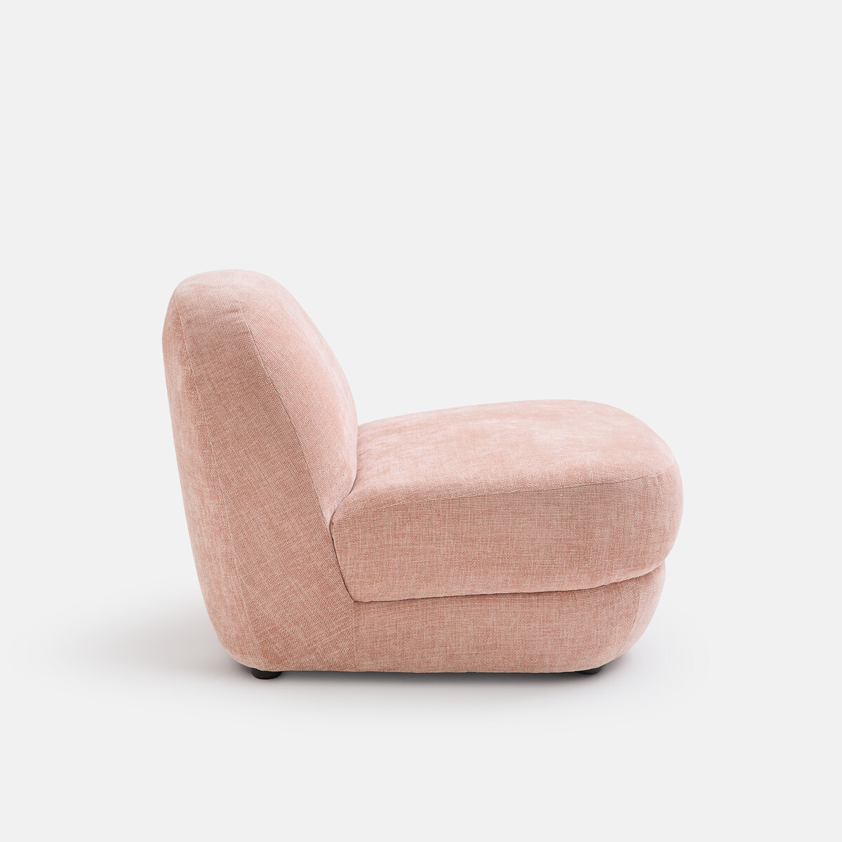 Fauteuil lounge compact, tissu texturé, OLTO rose, LA REDOUTE INTERIEURS