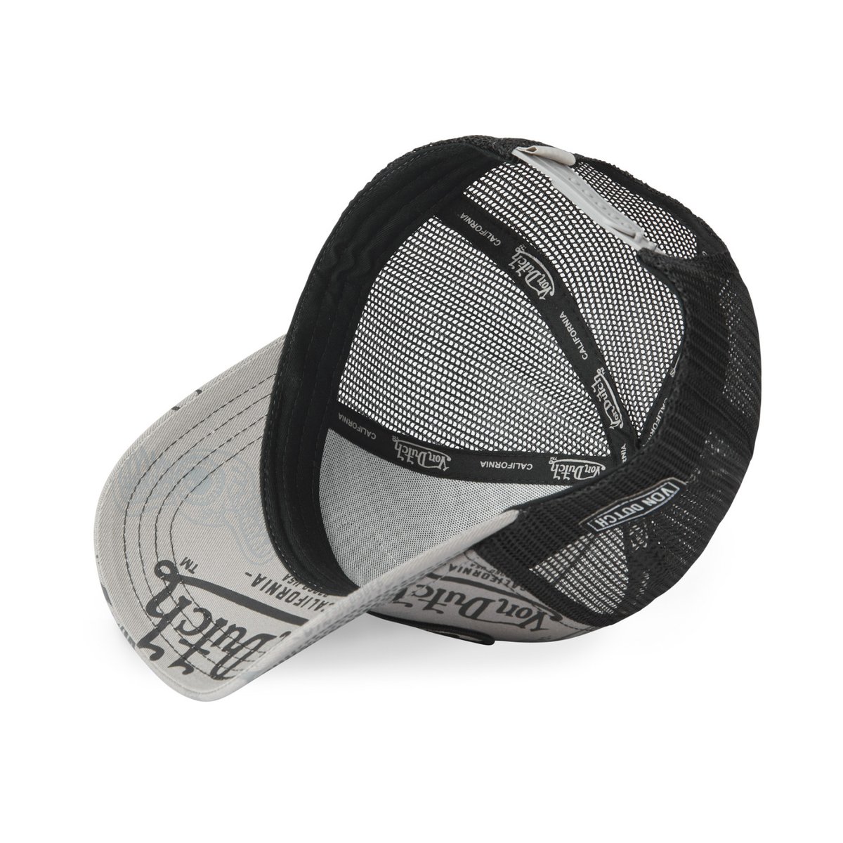 Casquette Trucker Cafe gris/noir/beige, VON DUTCH