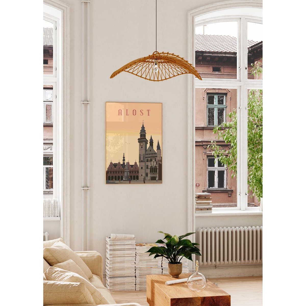 Affiche ville Alost blanc, L'AFFICHERIE