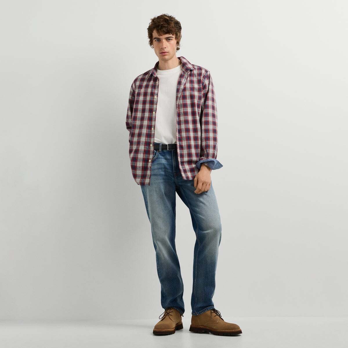 Chemise Coupe Regular À Carreaux rouge hiver, PEPE JEANS