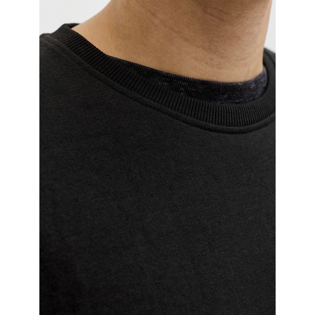 Sweat col rond noir, JACK & JONES