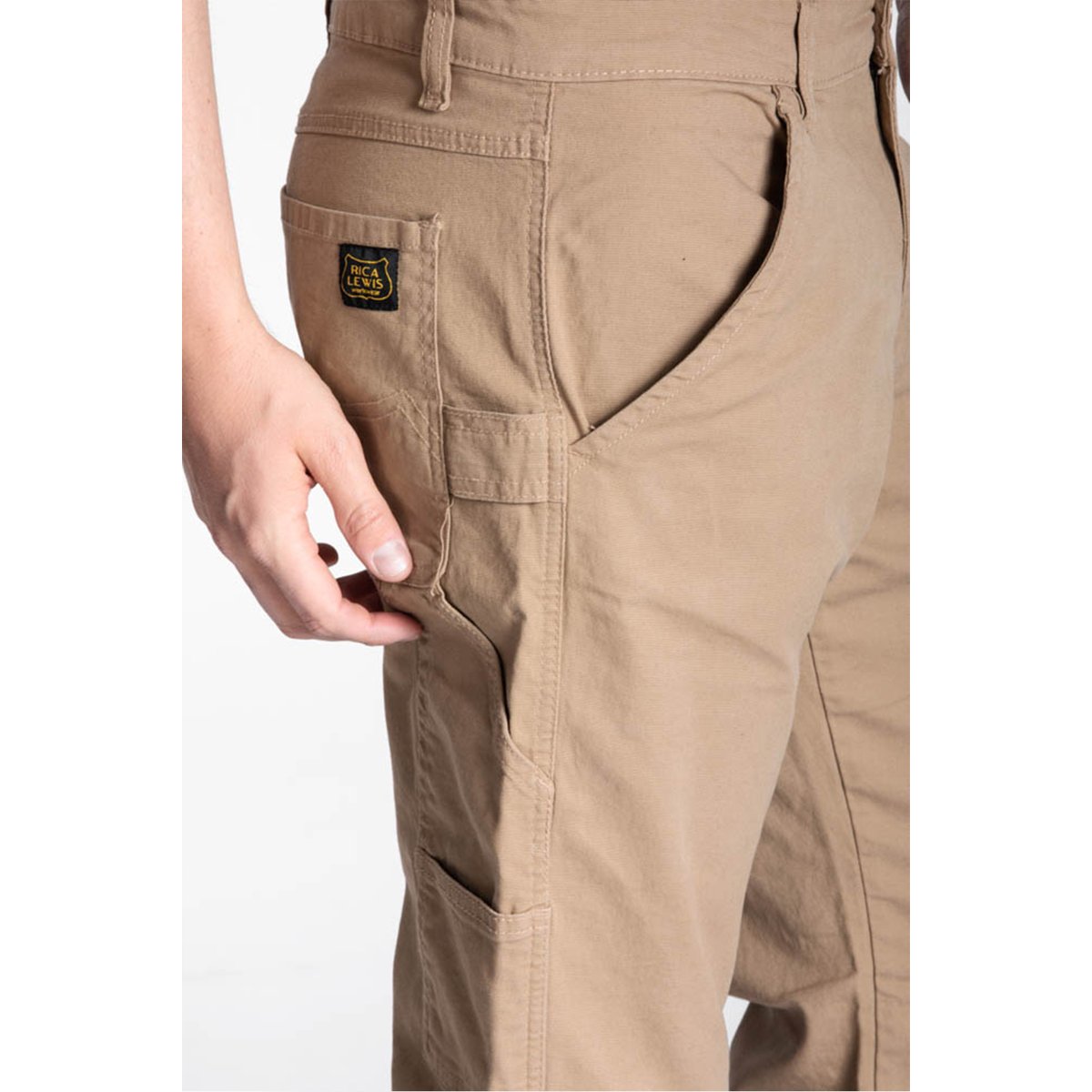 Pantalon de travail coupe charpentier stretch CARP beige, RICA LEWIS