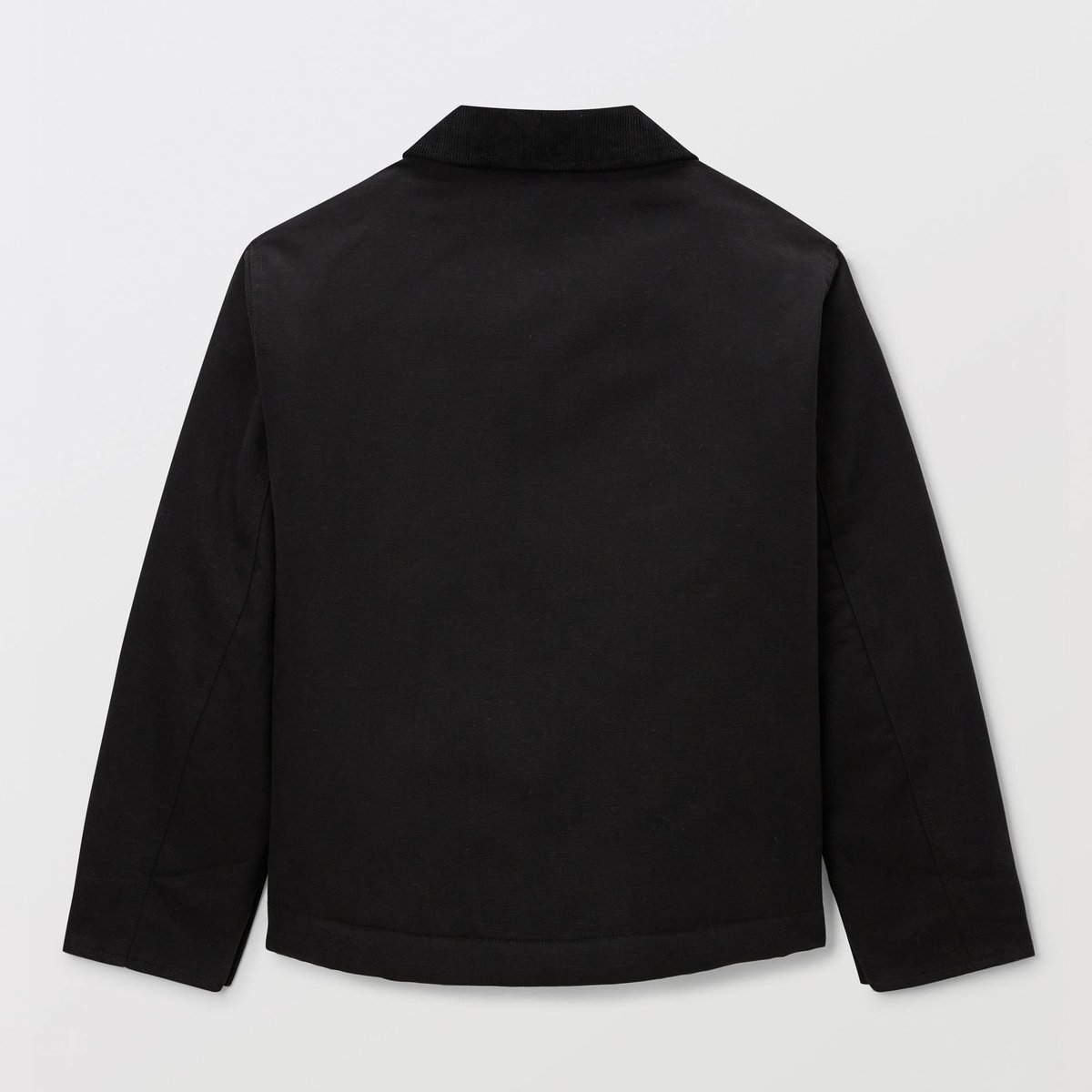 Veste avec col en velours unie contenant du coton noir, MONOPRIX