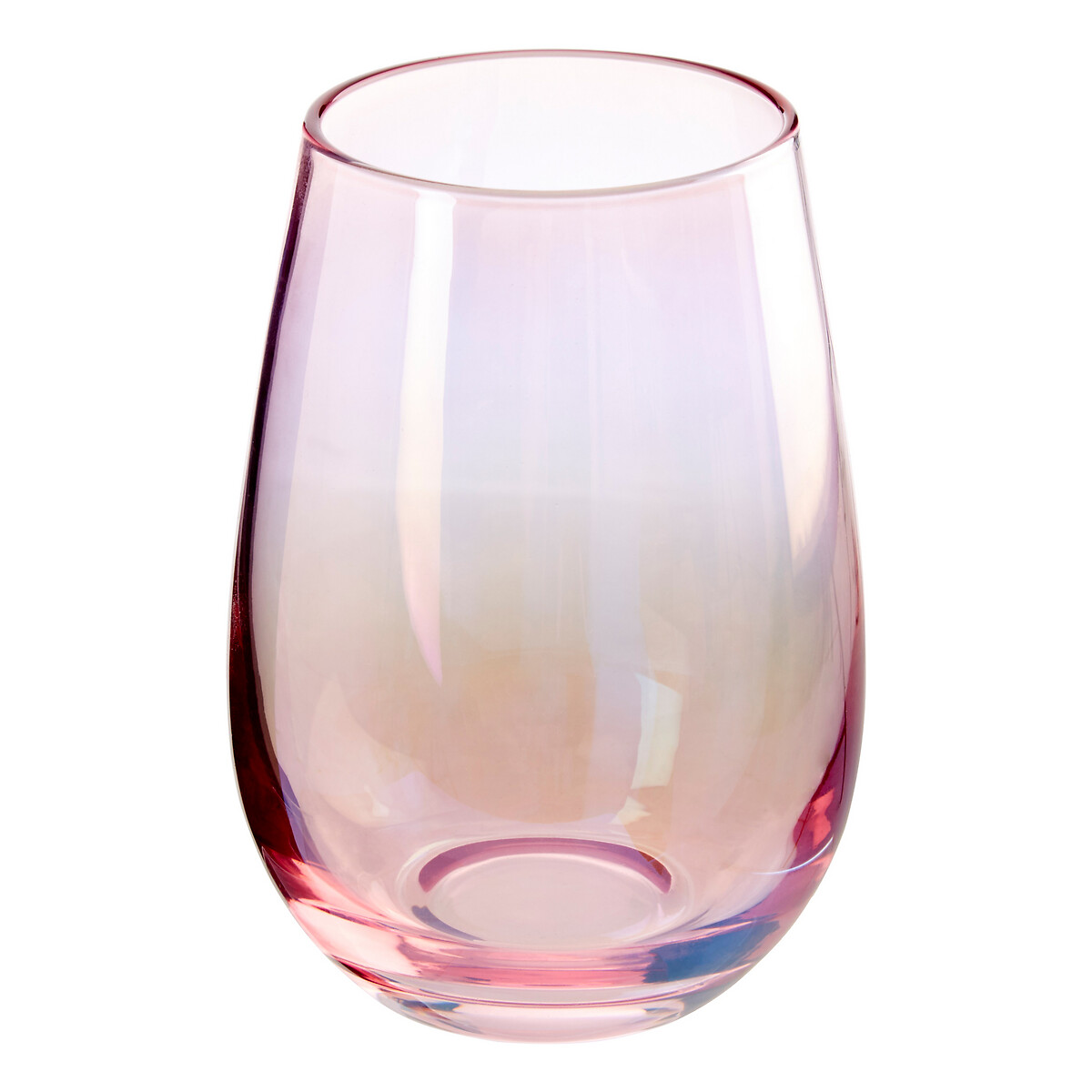 Set of 4 Pink Frosted Hiball Glasses pink, SO'HOME