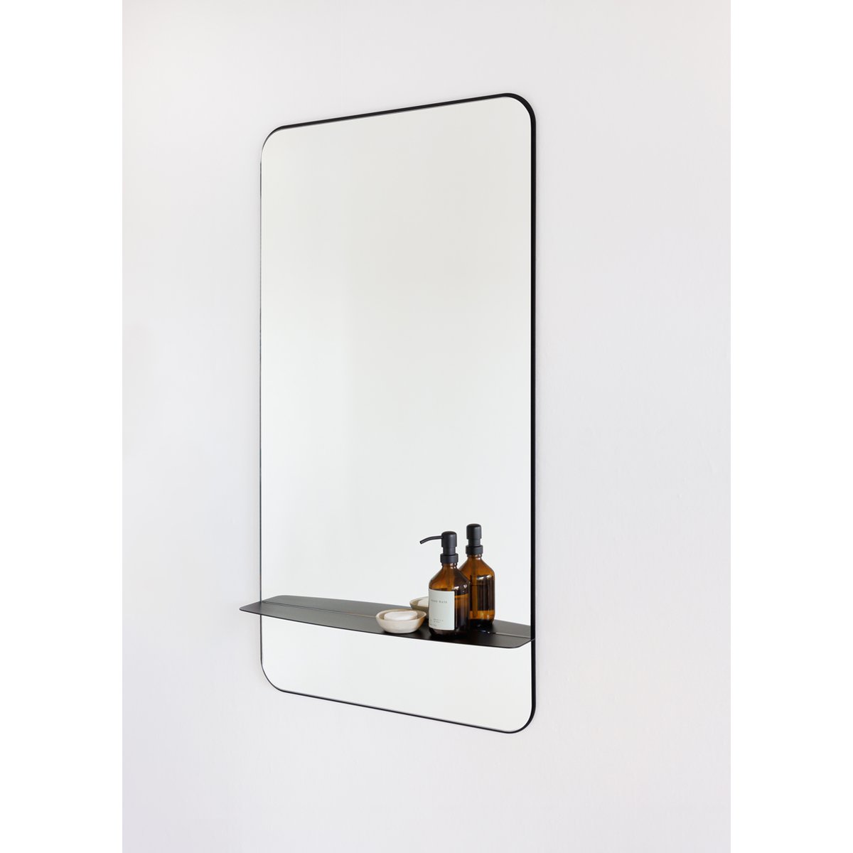 Miroir mural CALEO noir, METALLBUDE
