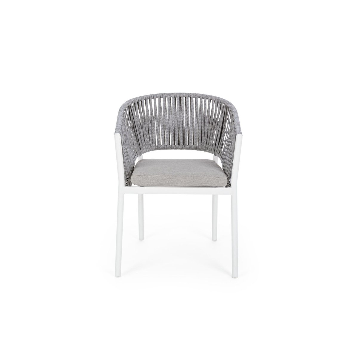 Fauteuils de jardin en métal et polypropylène (lot de 4) - CANNES blanc, HELLIN, DEPUIS 1862