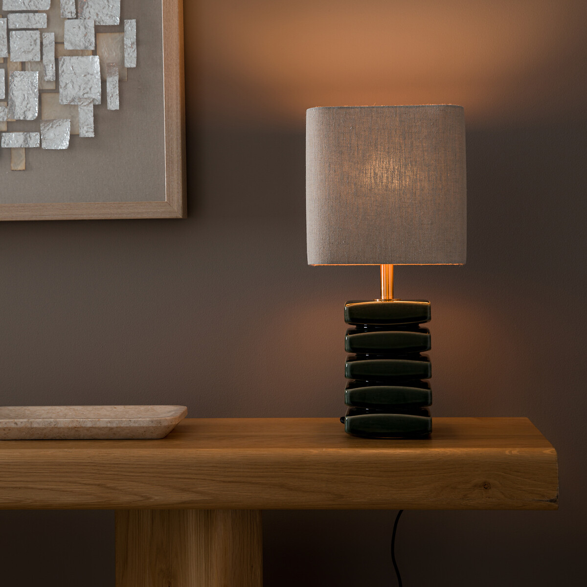 Lampe céramique, Piettato vert cèdre, AM.PM