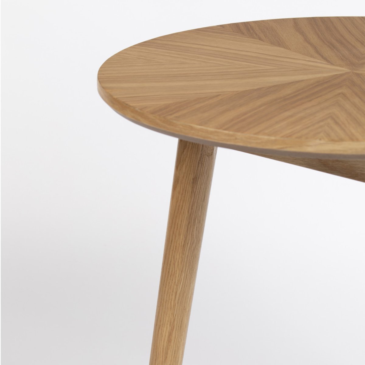 Table d'appoint ronde en bois 50cm- FABIO bois clair, DRAWER