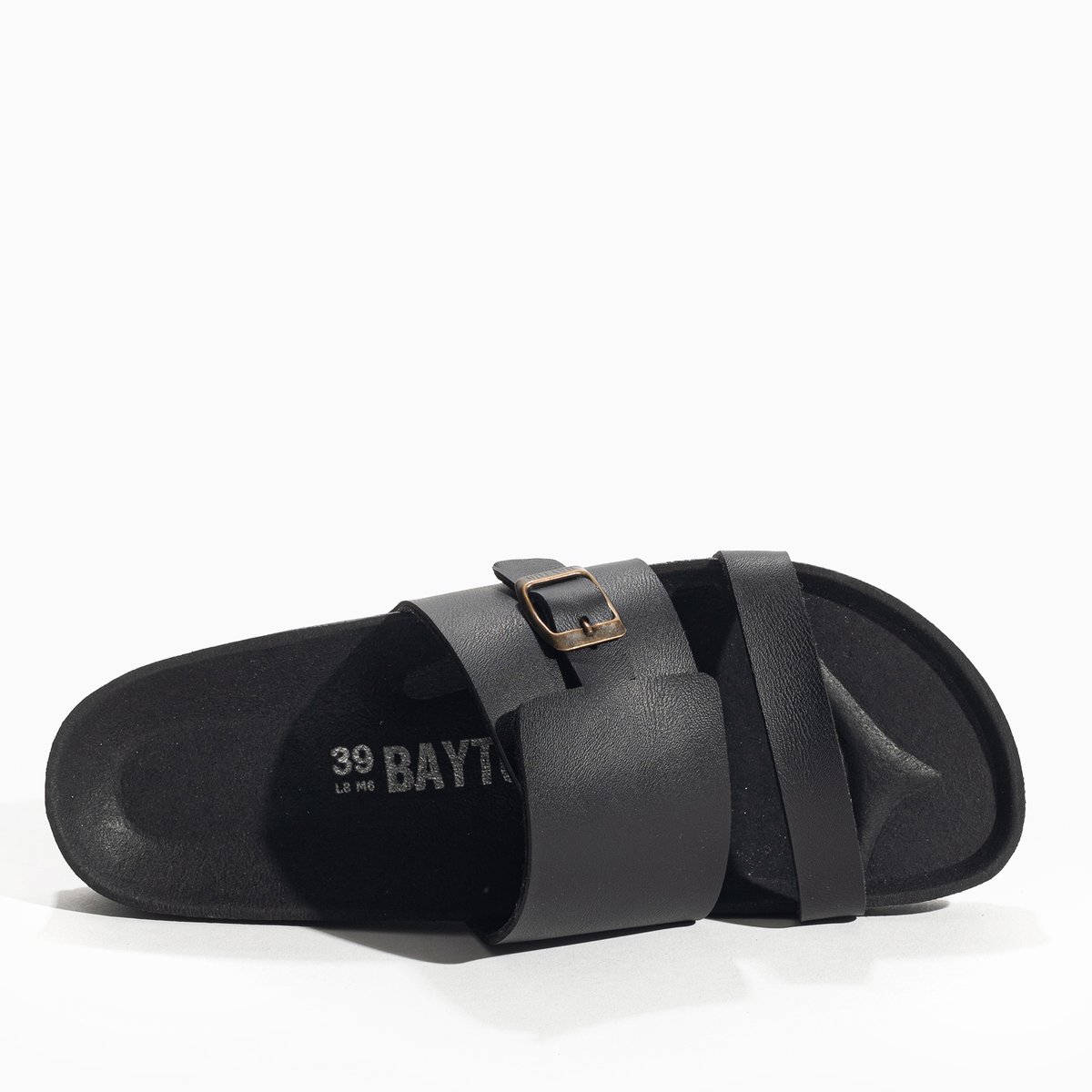 Sandales Vegan HOCKNEY noir, BAYTON