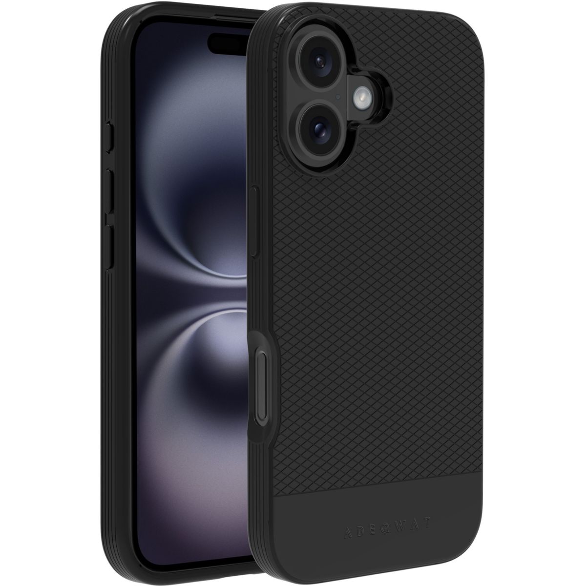 Coque iPhone 17 magnétique Noir couleur unique, ADEQWAT