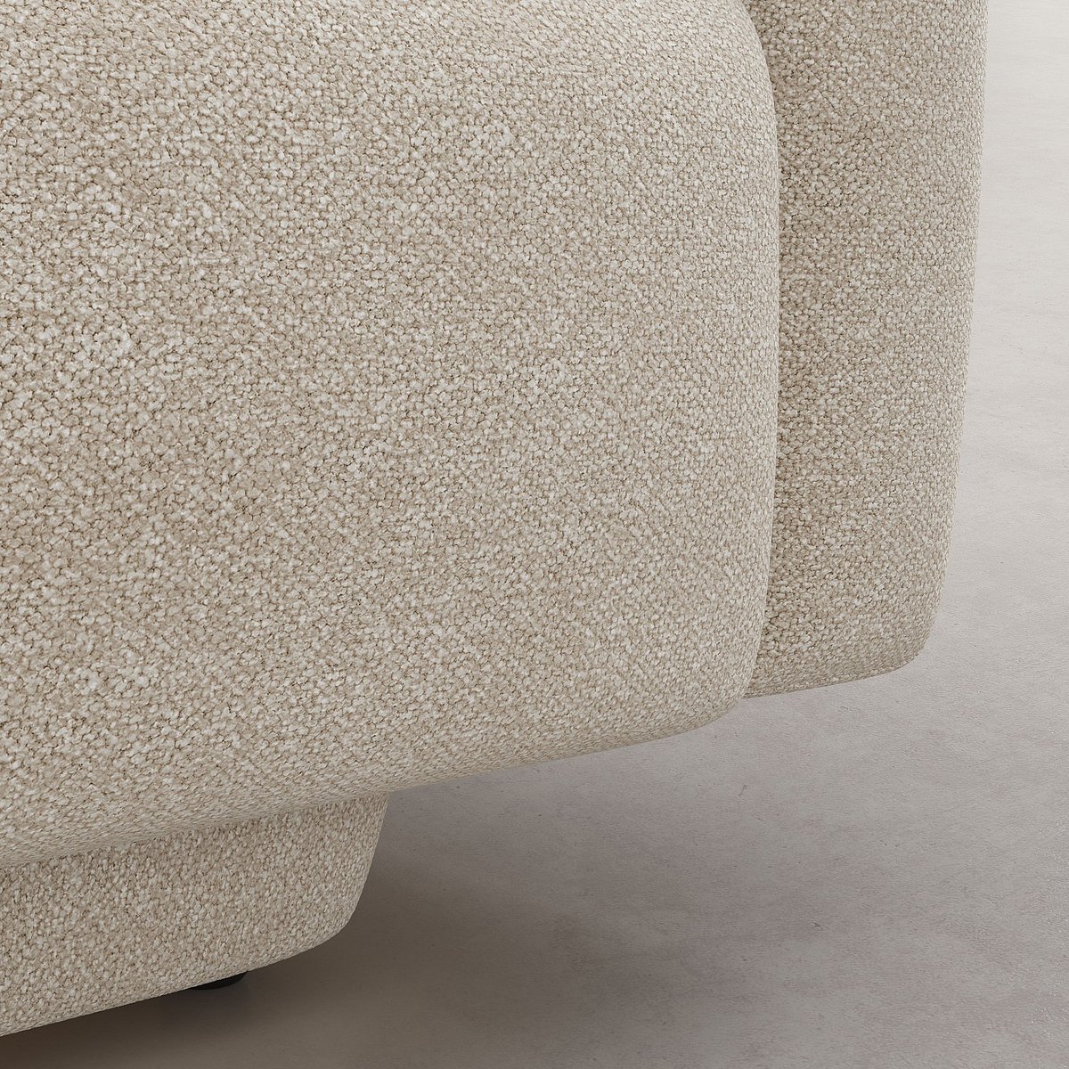 Canapé en tissu texturé AUSTIN beige, HABITAT