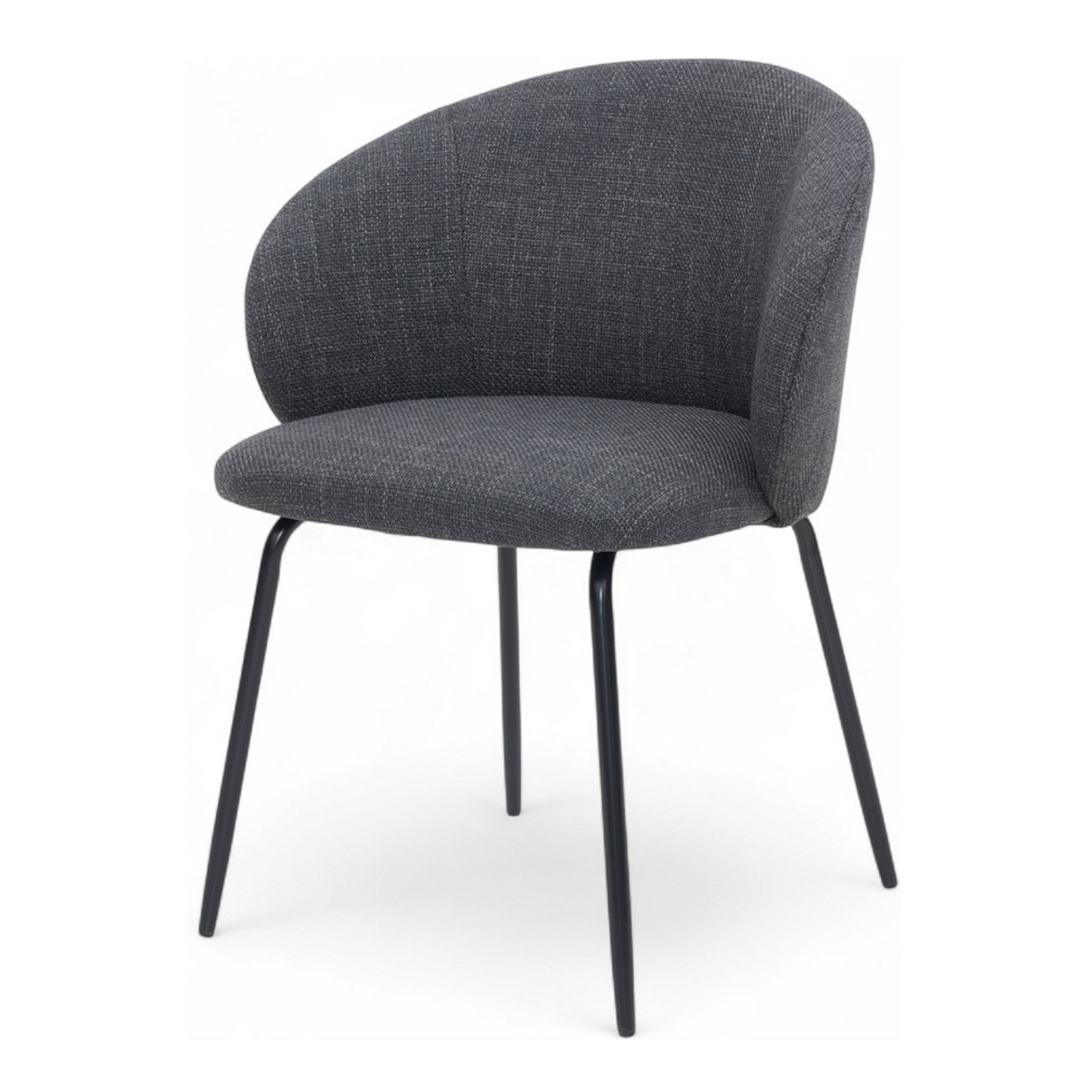 Chaise repas tissu gris foncé, ZAGO