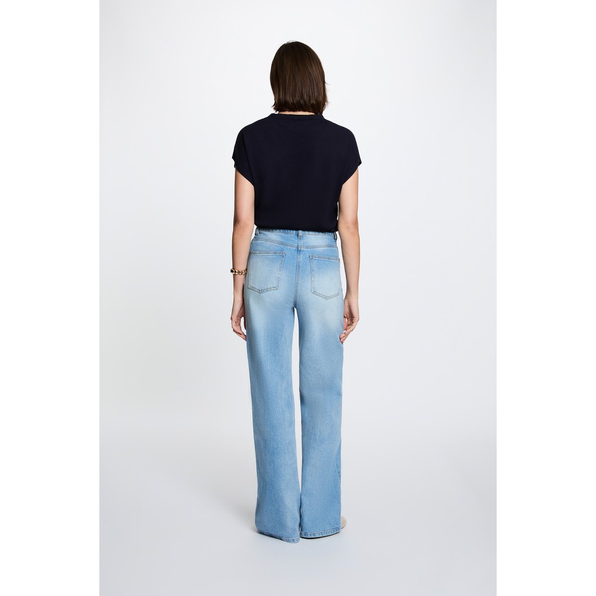 Pull sans manches bleu marine, MORGAN