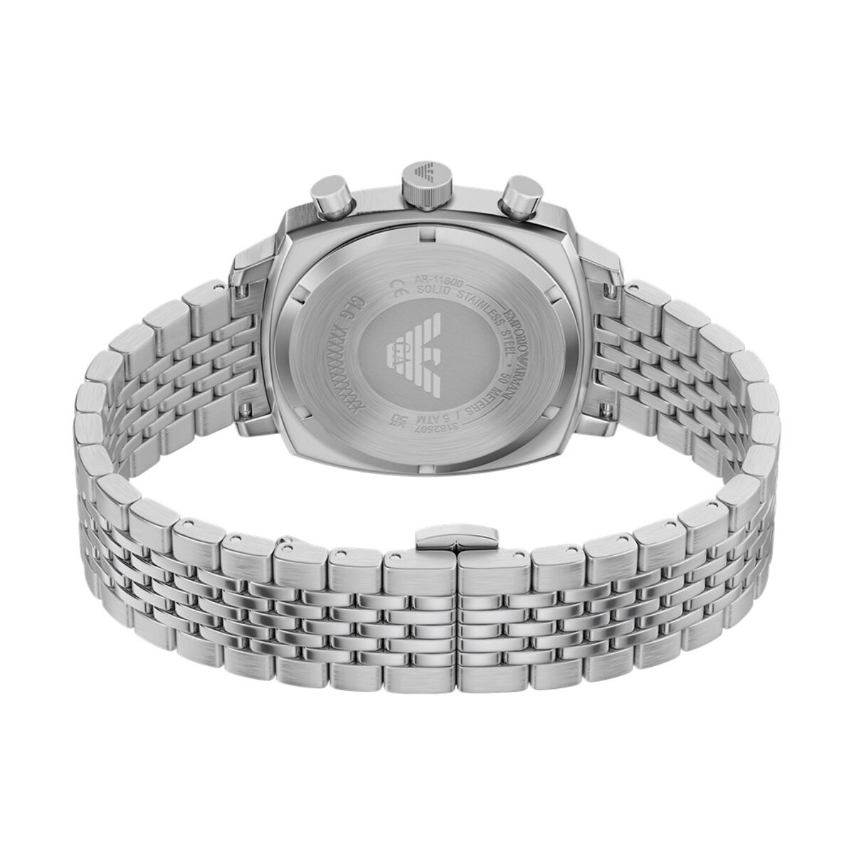 Montre Analogique  EMPORIO ARMANI argenté ivoire argenté, EMPORIO ARMANI