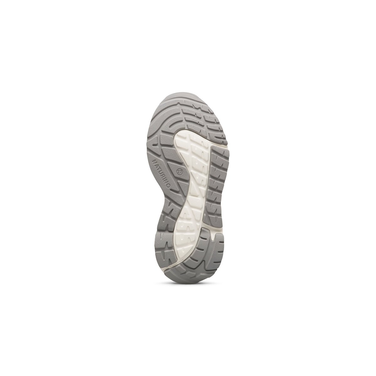 Sneakers en écopelle et tissu FLYNER. rose poudré-blanc, NATURINO