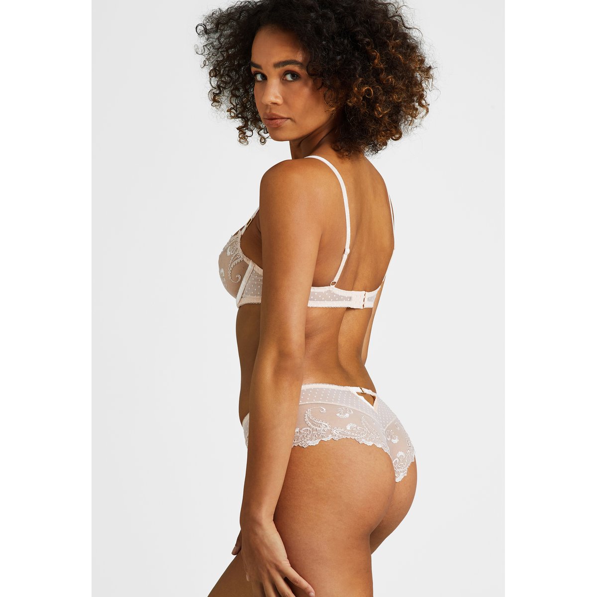 Shorty Velvet Memories beige, AUBADE