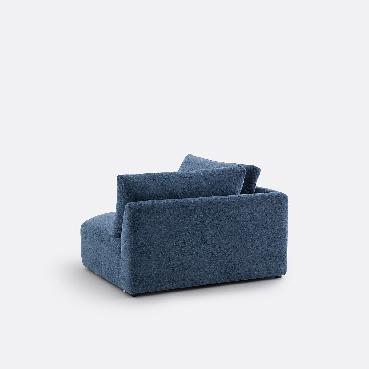 Omkeerbare hoekmodule, gemêleerde chenille, Monica nachtblauw, LA REDOUTE INTERIEURS
