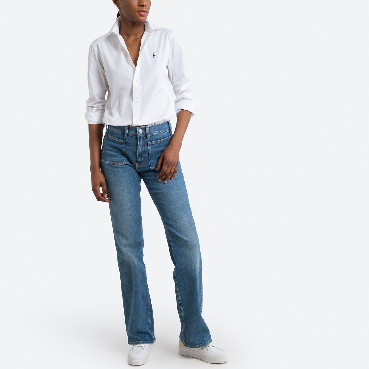 Chemise classique, manches longues blanc, POLO RALPH LAUREN