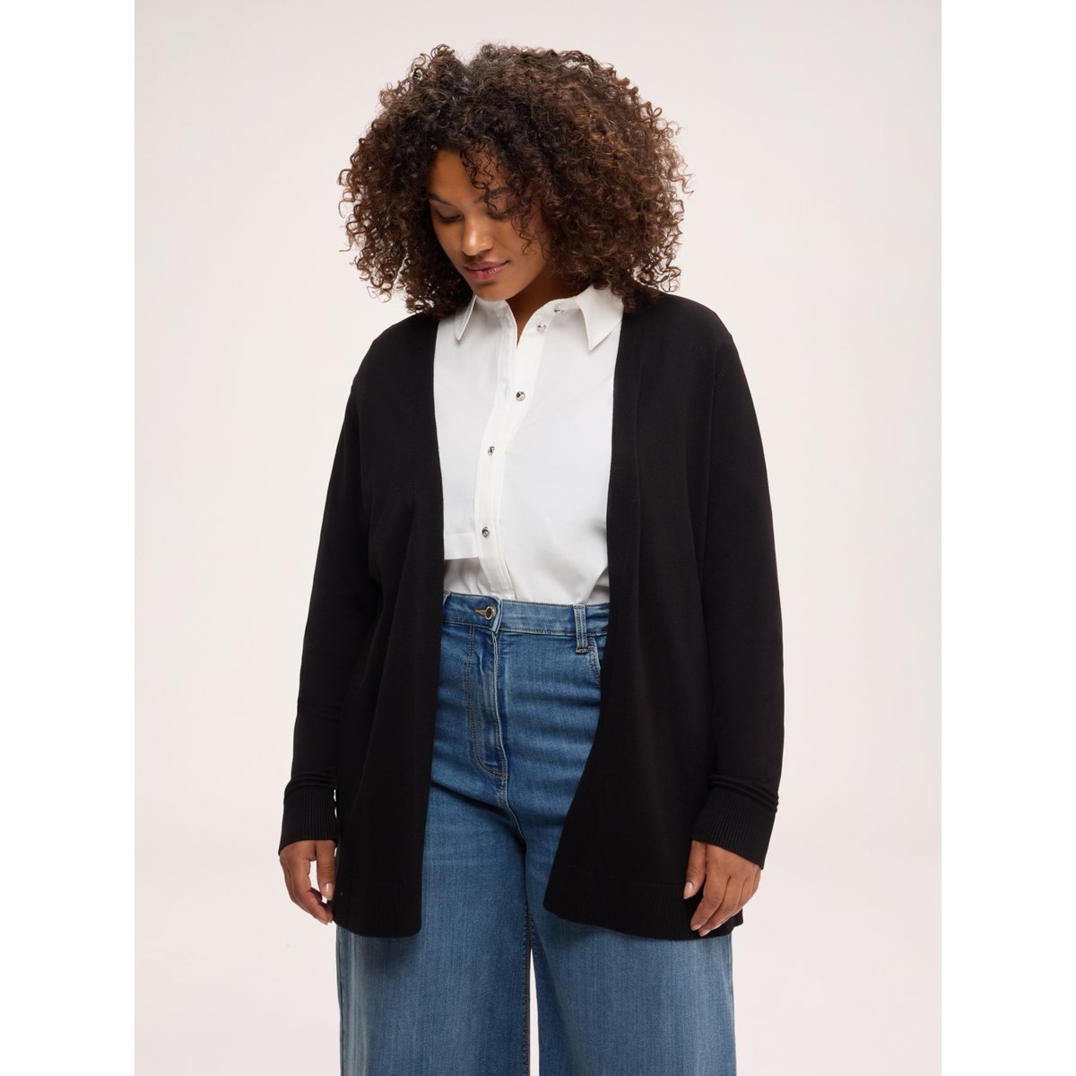 Cardigan fin noir, FIORELLA RUBINO