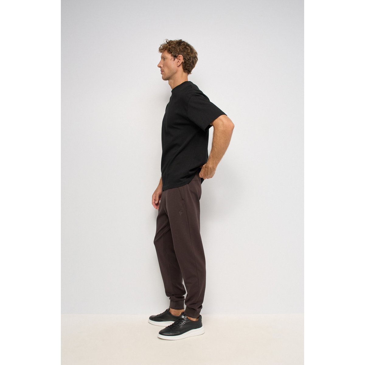 PANTALON JOGGERS EN MAILLE marron, SALSA JEANS