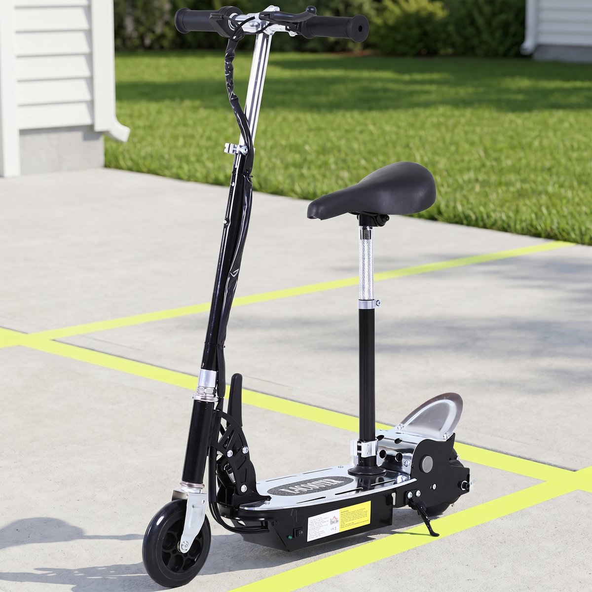 Trottinette électrique pour enfants Métal noir, HOMCOM