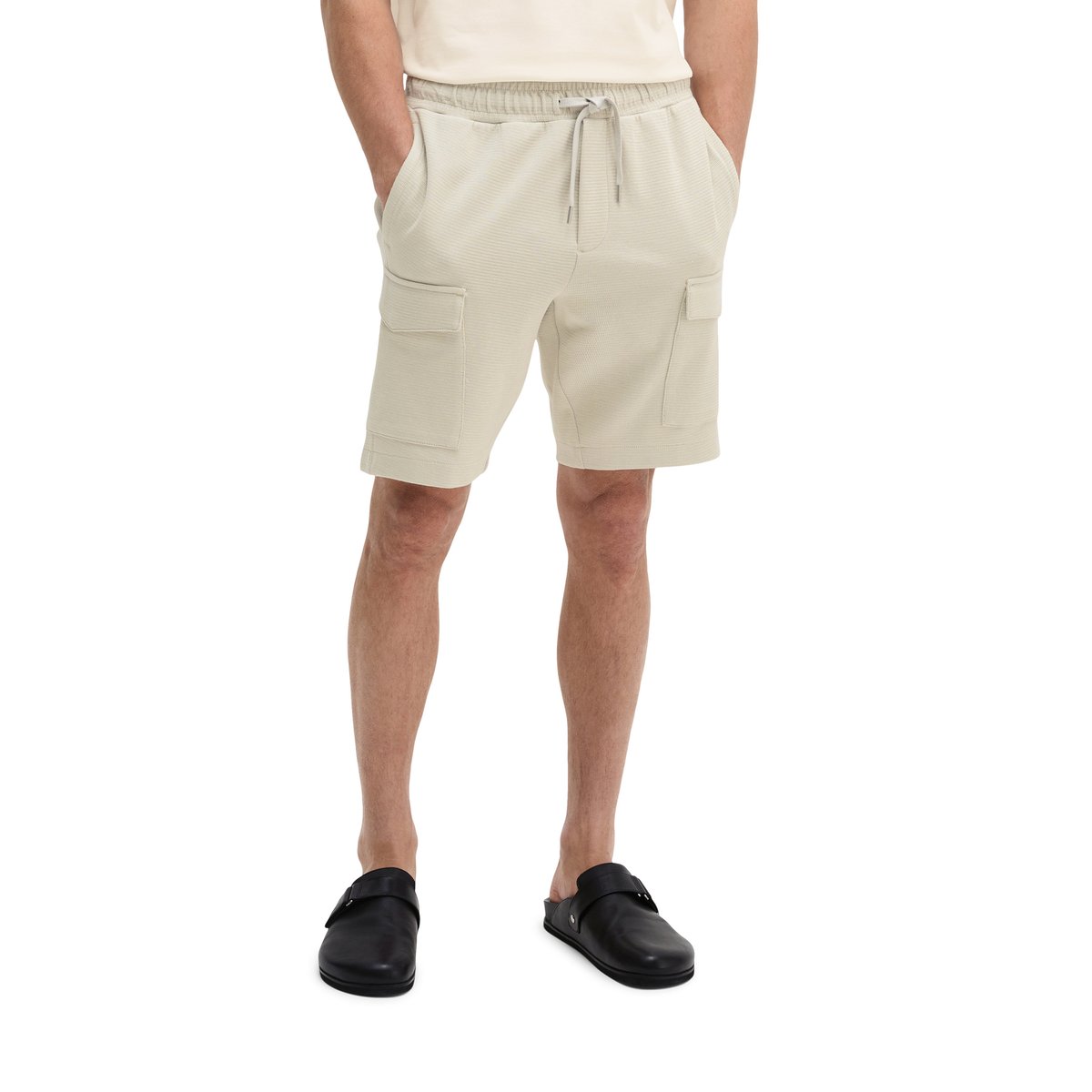 Pantalon sweat regular avec une structure fine gris clair, MARC O'POLO