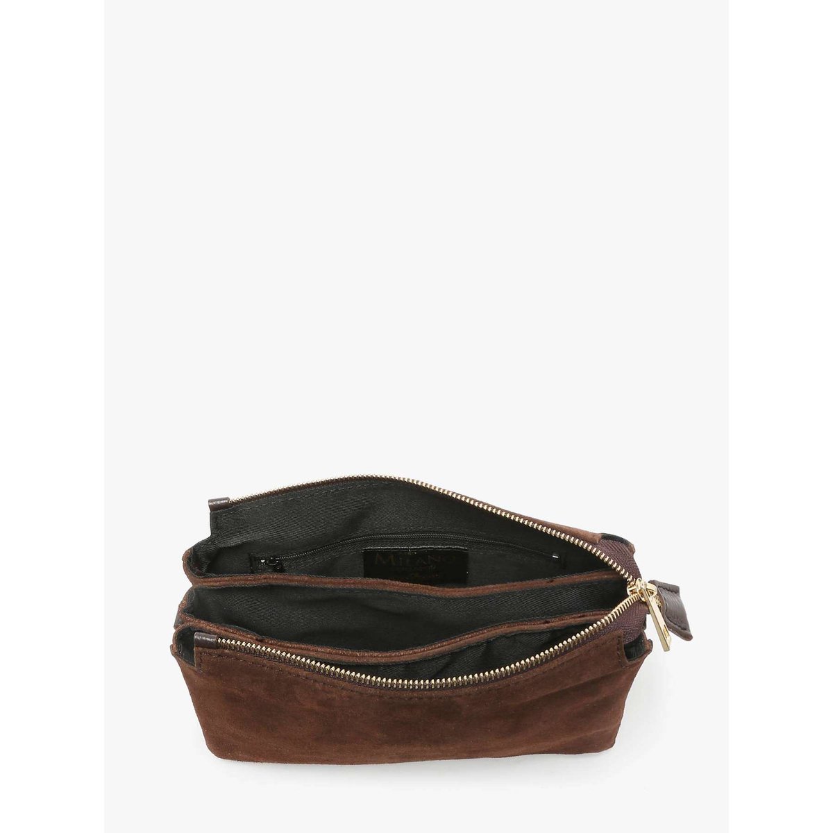 Sac bandoulière Velvet caviar cuir testa moro, MILANO