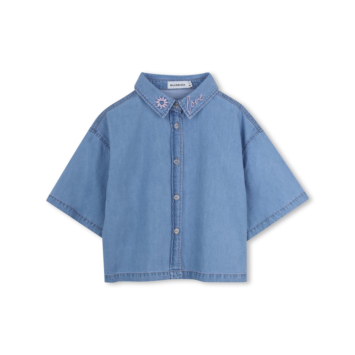 Chemise en denim léger denim light blue, BILLIEBLUSH