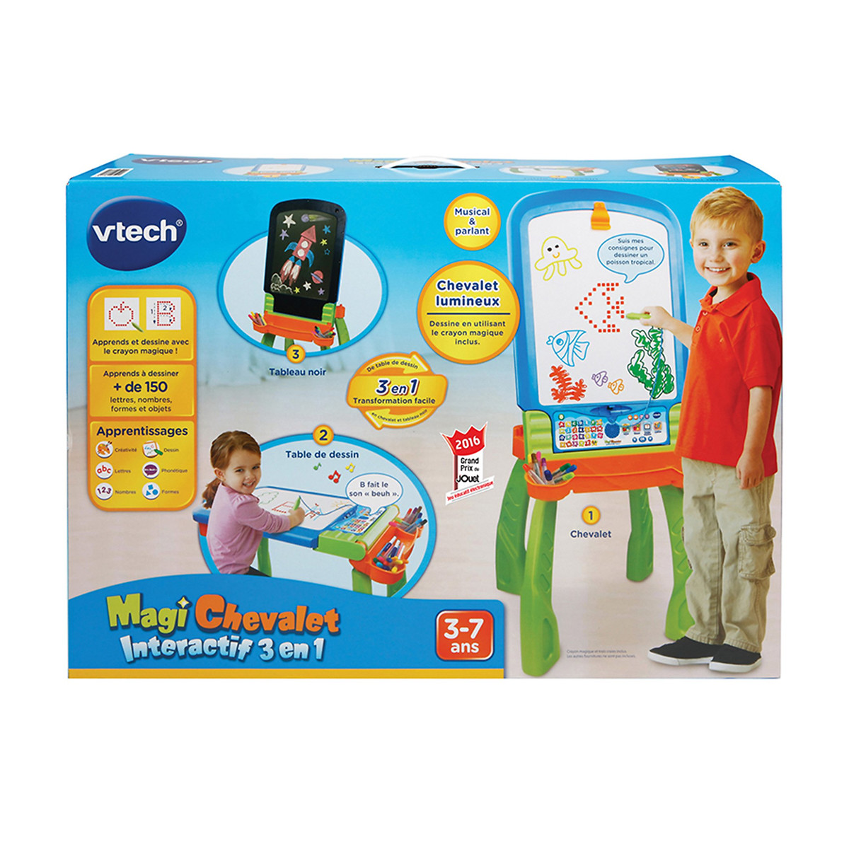 Magi chevalet interactif 3 en 1 193505 multicolore, VTECH