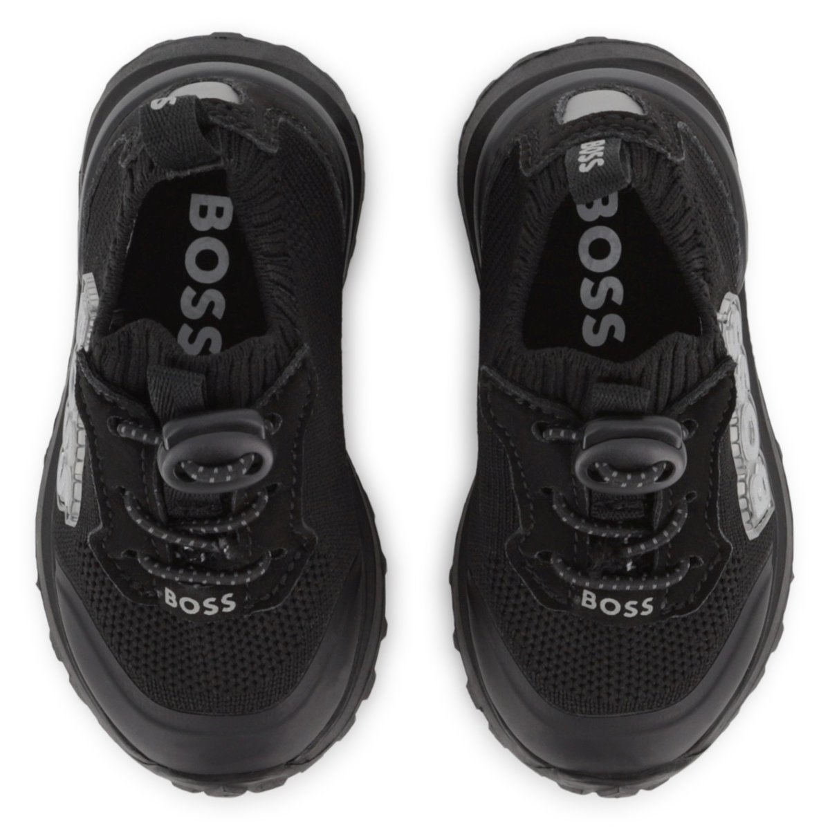 Baskets basses à lacets black, BOSS KIDSWEAR