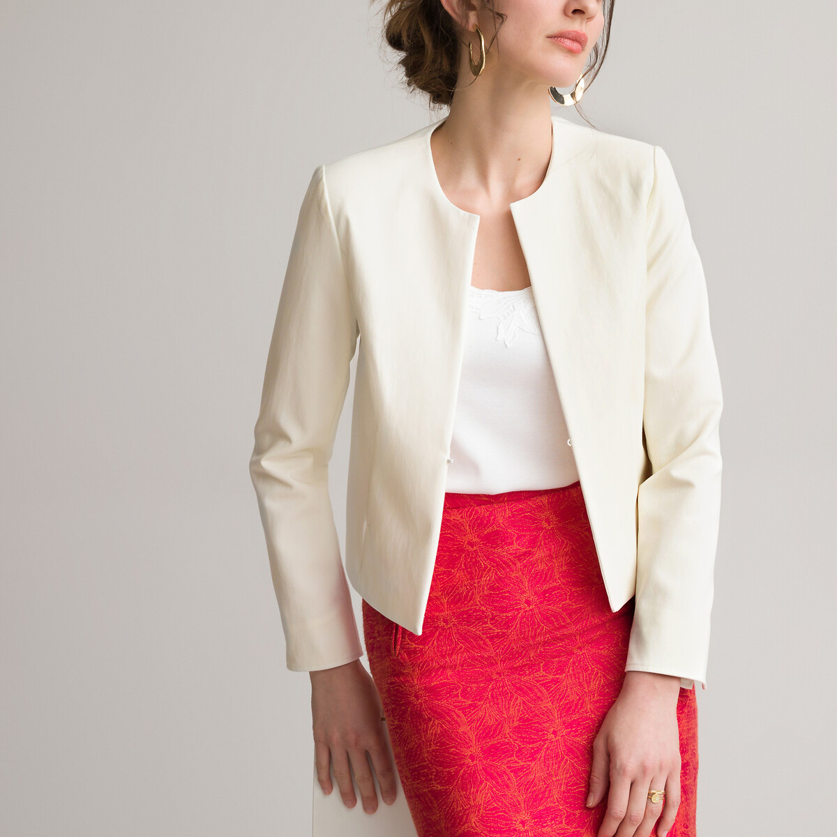 Short Bolero Jacket off-white, ANNE WEYBURN