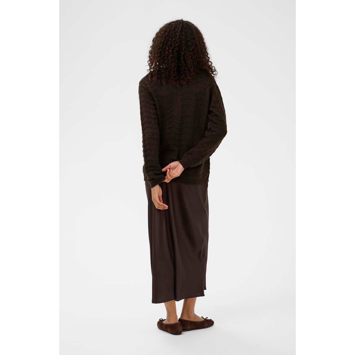 Cardigan à tricot marron black coffee, KAFFE