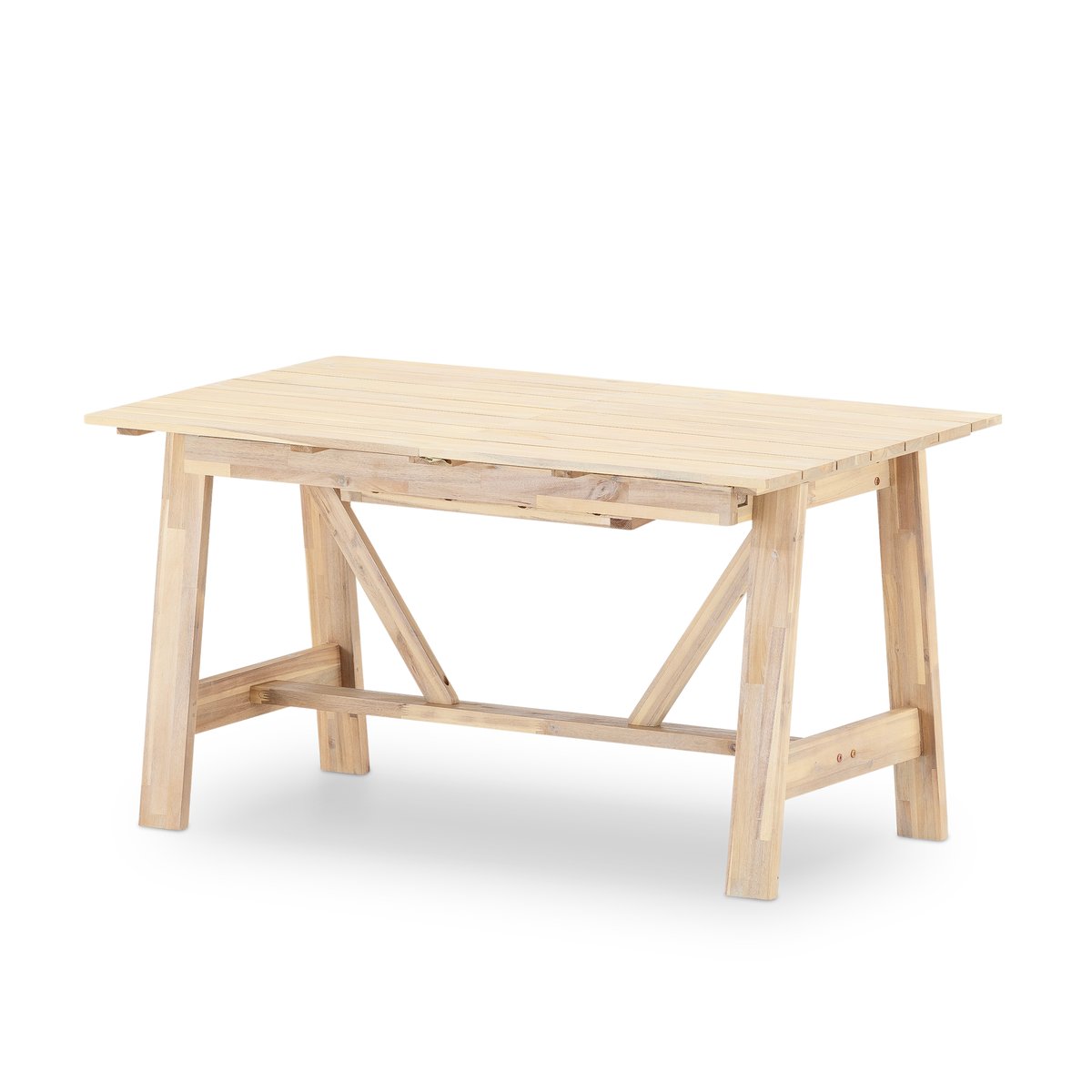 Table à manger, extensible, bois, LAMAS bois clair, DEFORA HOME
