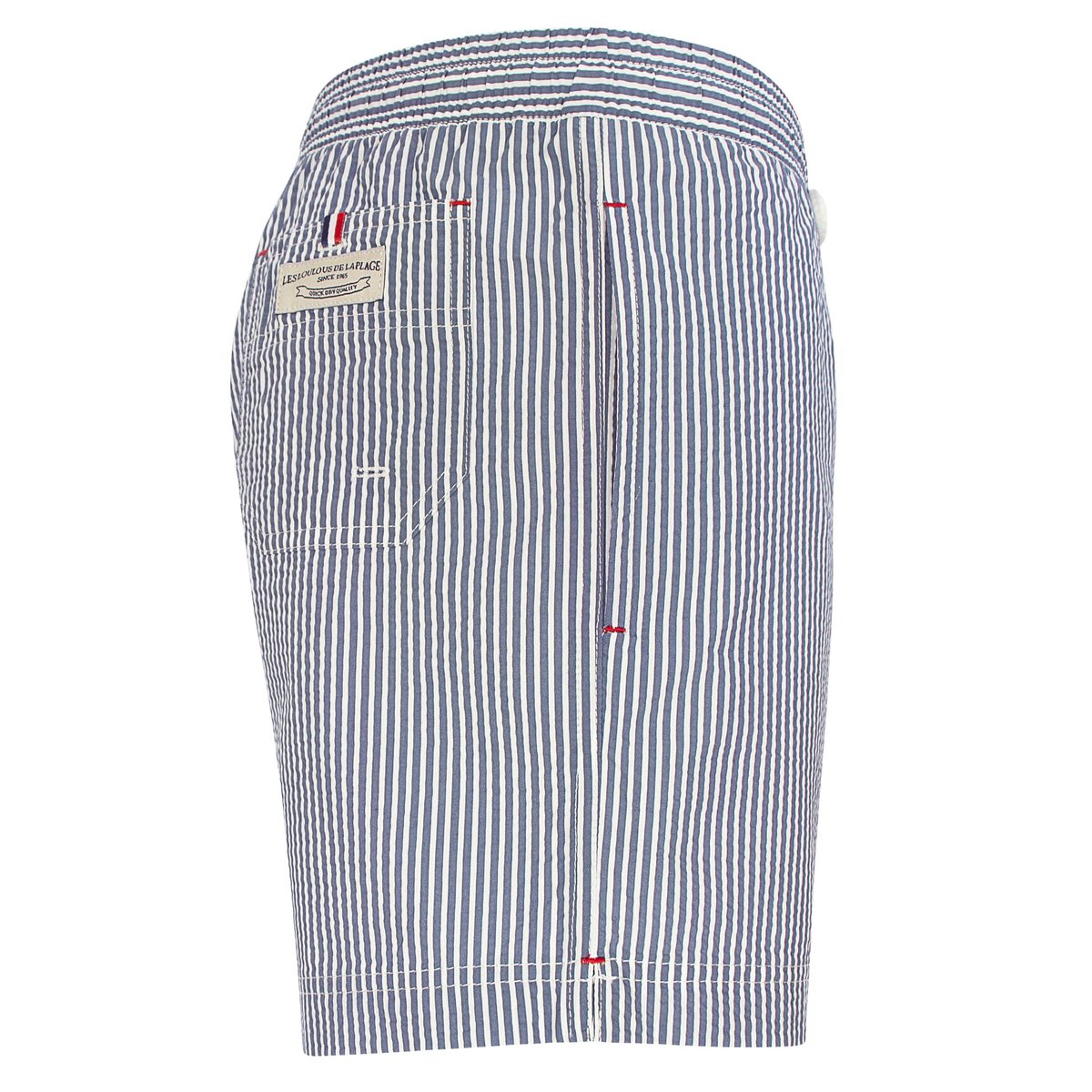 Short de bain MONTAUK 755 Classique Rayures gris, LES LOULOUS DE LA PLAGE