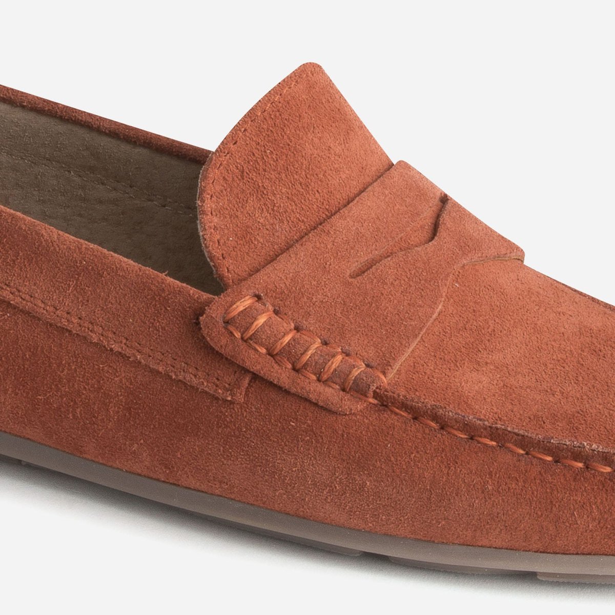 Mocassin en cuir JIMBANDO rouge, ERAM