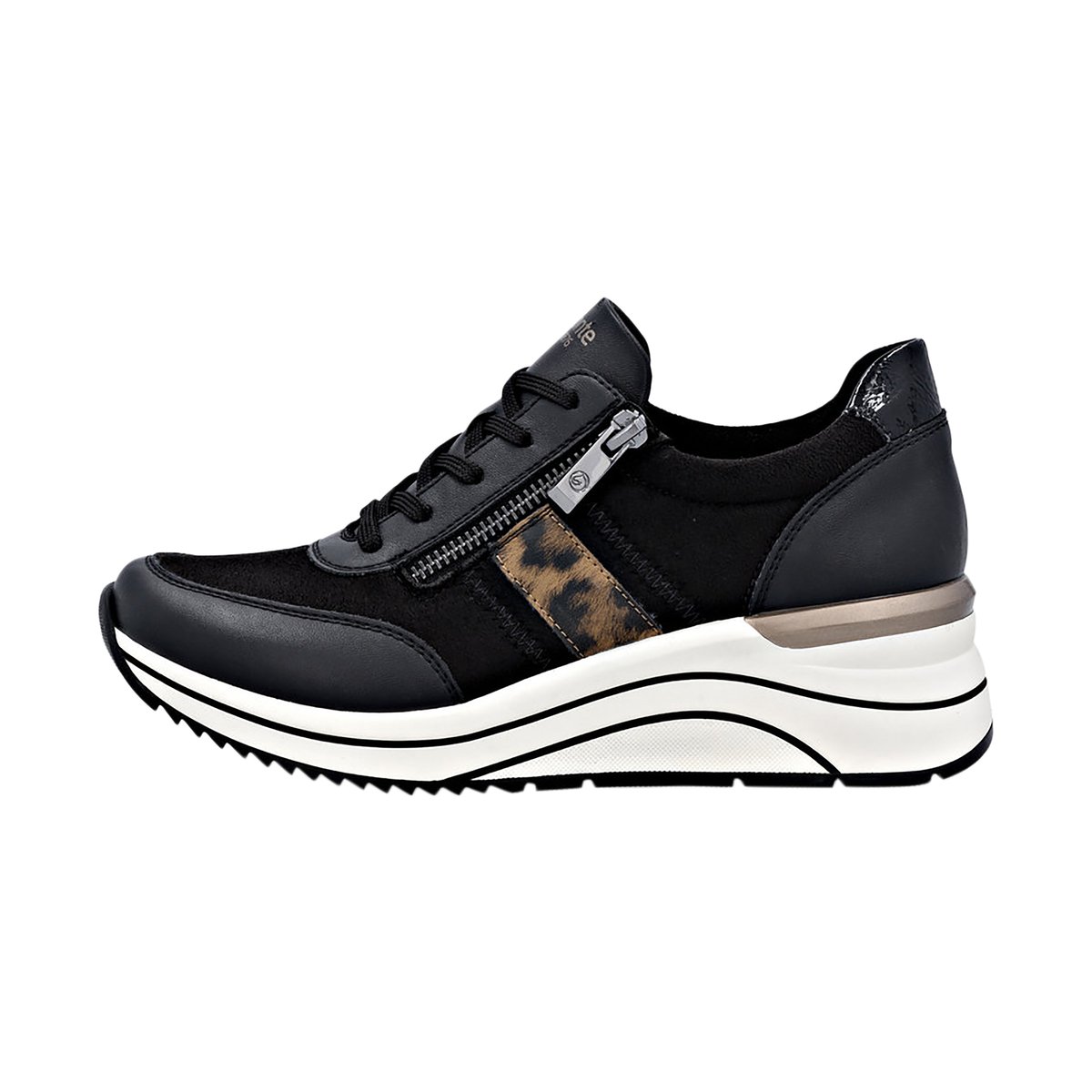 Basket à Lacets Et Zip Newa noir comb, REMONTE