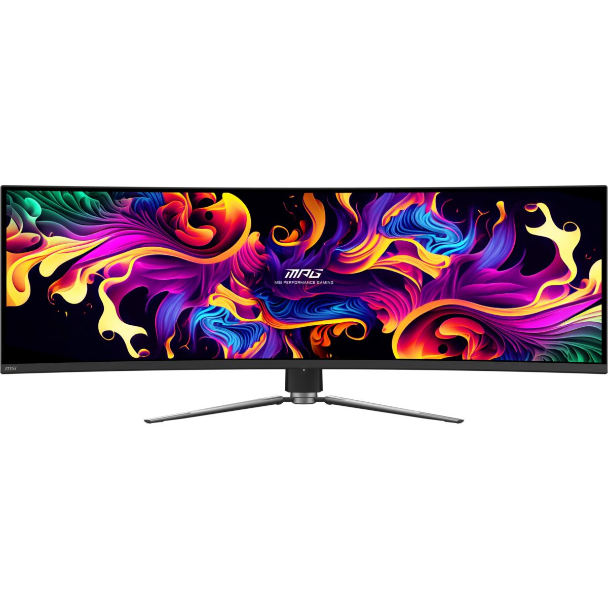 Ecran PC Gamer MPG 491CQP 49" Incurvé DQHD 144Hz QD-OLED HDR True Black 400 HDMI 2.1 AMD FreeSync couleur unique, MSI