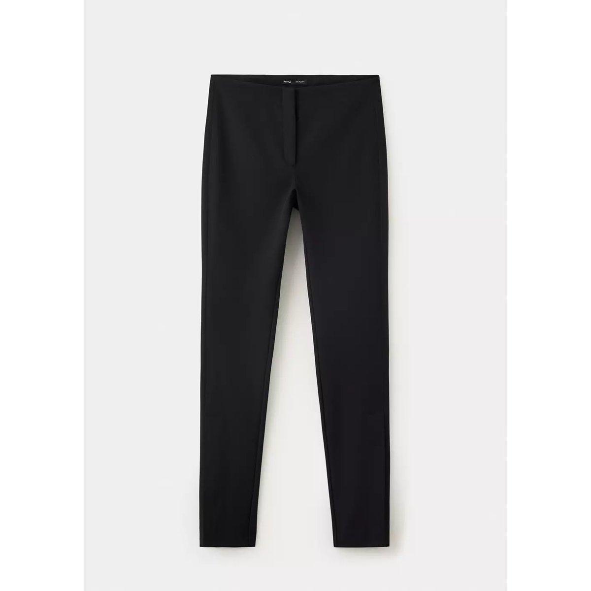 Pantalon skinny taille haute noir, MANGO