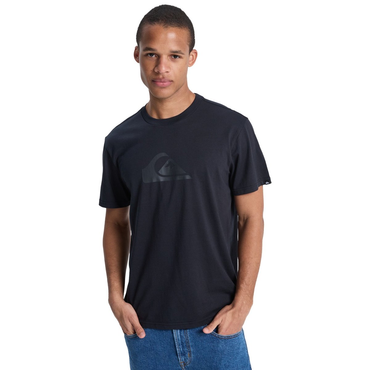 T-shirt manches courtes ev comp logo noir black, QUIKSILVER