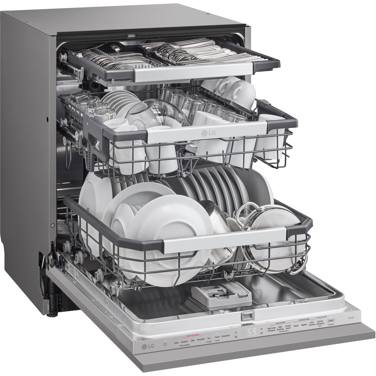 Lave vaisselle encastrable DB476TXS TrueSteam couleur unique, LG