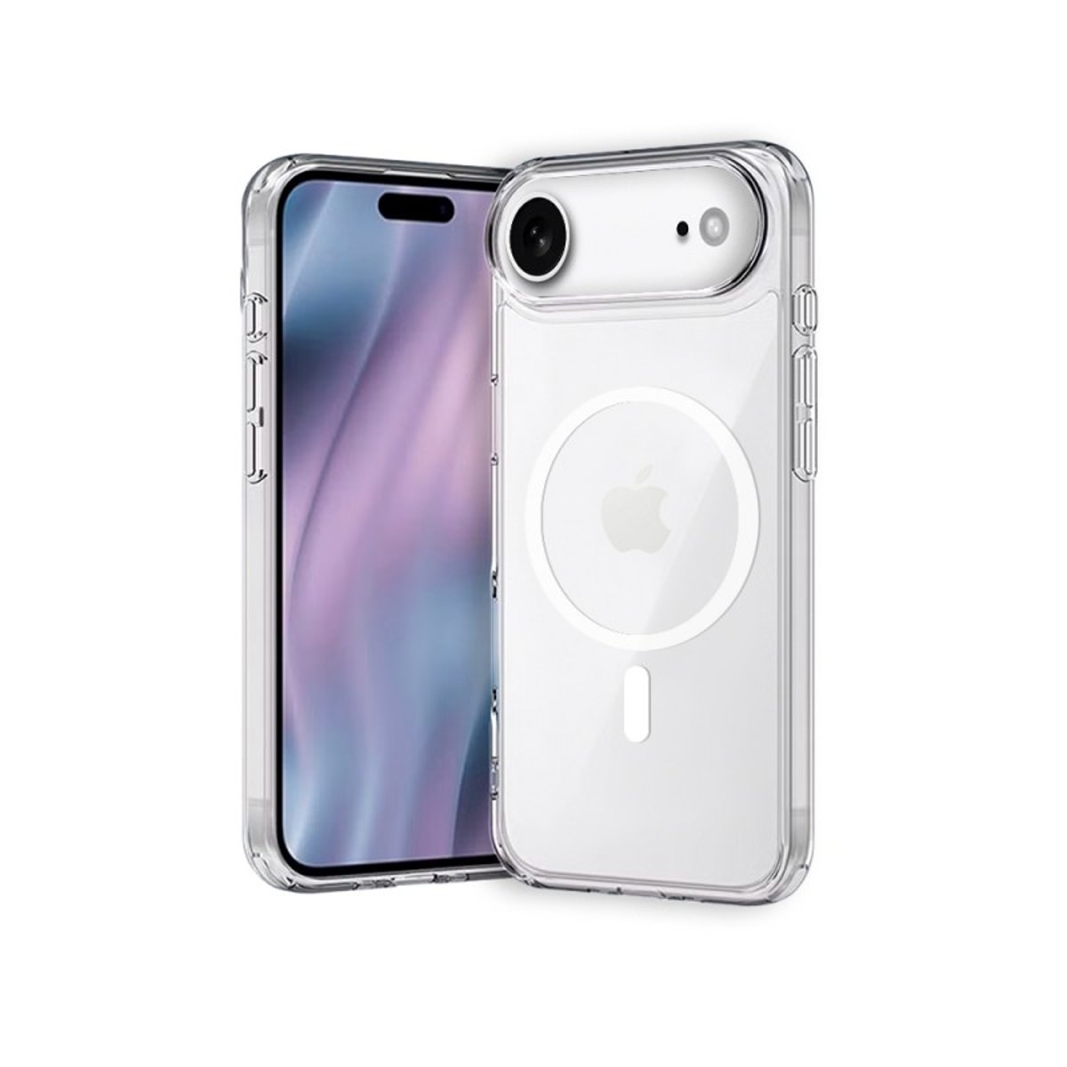 Coque Anti-choc compatible Magsafe pour iPhone 17 Air Transparente + 2 vitres transparent, EVETANE
