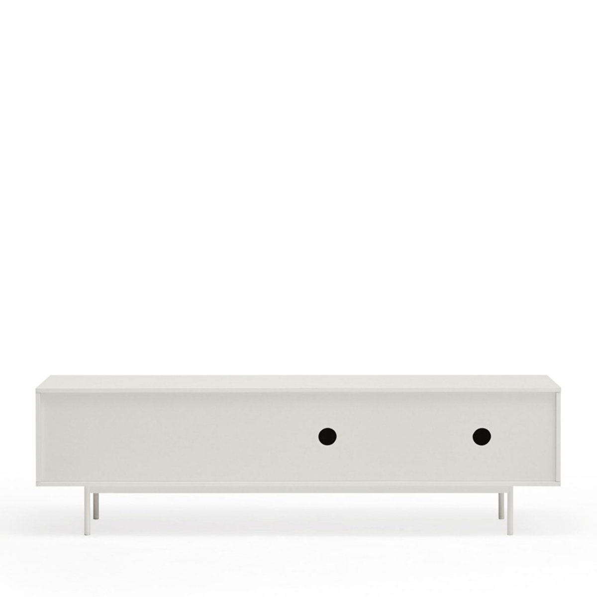 Meuble TV 2 portes, 3 tiroirs en bois L180cm- SIERRA blanc, TEULAT