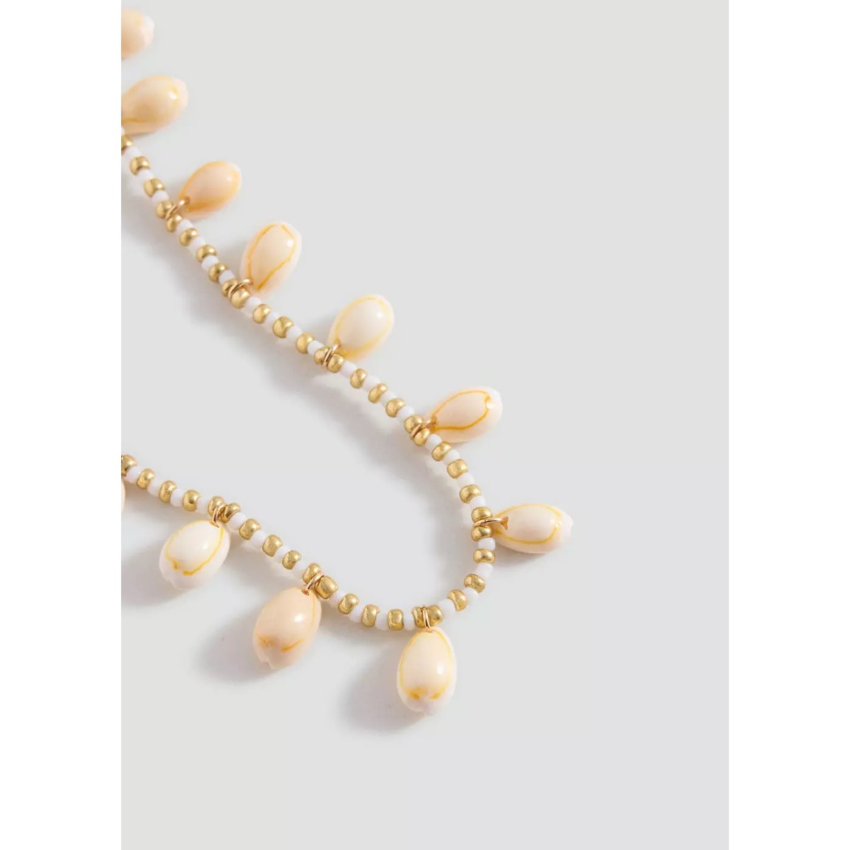 Colliers perles coquillages or, MANGO TEEN